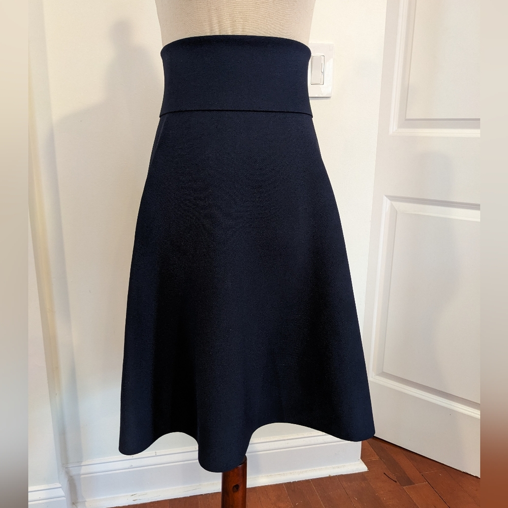 Modern Citizen Navy Blue Knit Skirt